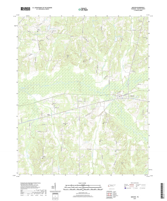Moscow Tennessee US Topo Map Image