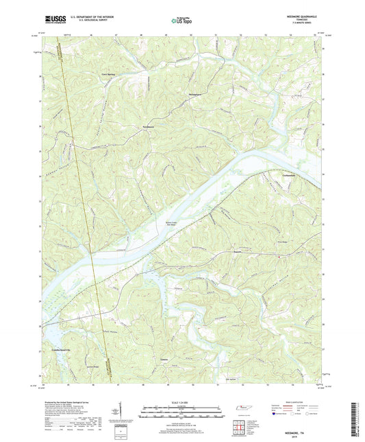 Needmore Tennessee US Topo Map Image