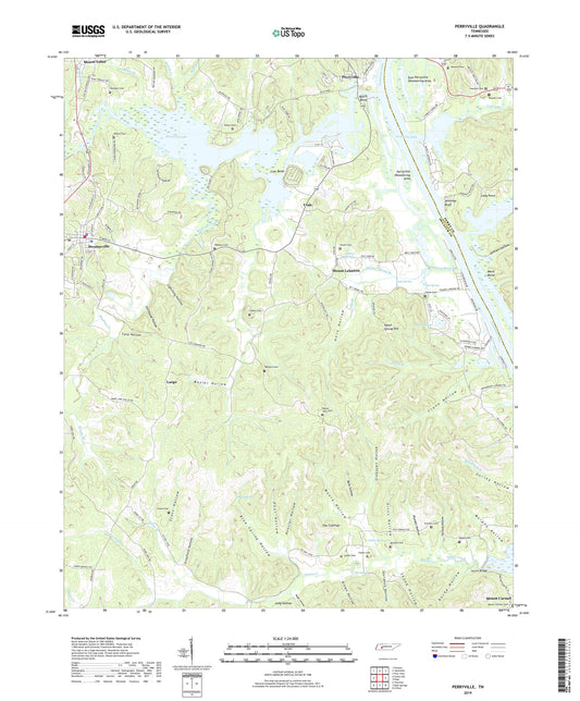 Perryville Tennessee US Topo Map Image