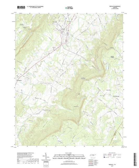 Pikeville Tennessee US Topo Map Image