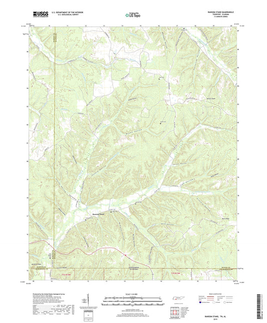 Ransom Stand Tennessee US Topo Map Image