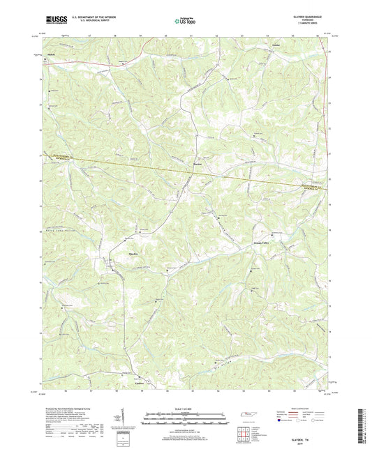 Slayden Tennessee US Topo Map Image