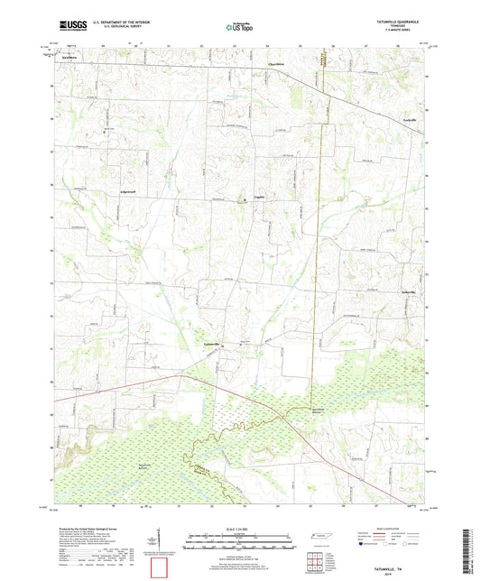 Tatumville Tennessee US Topo Map Image