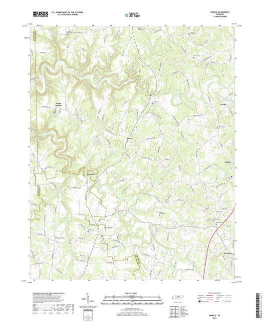 Windle Tennessee US Topo Map Image