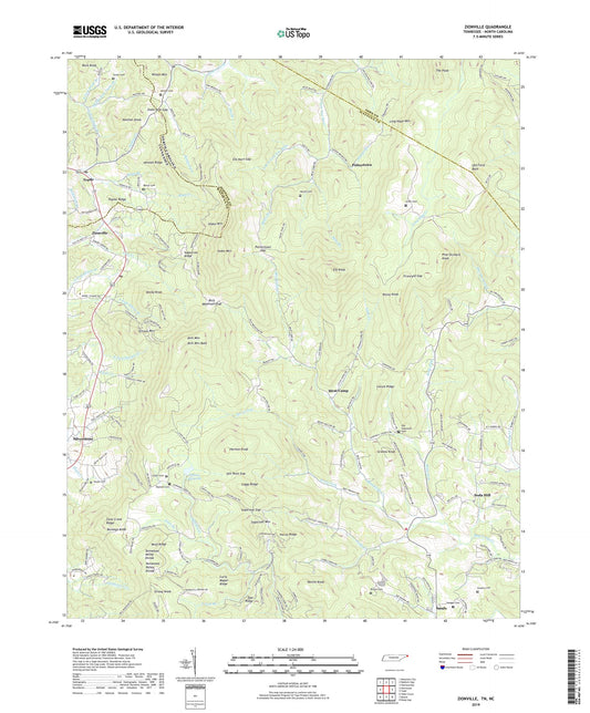 Zionville Tennessee US Topo Map Image