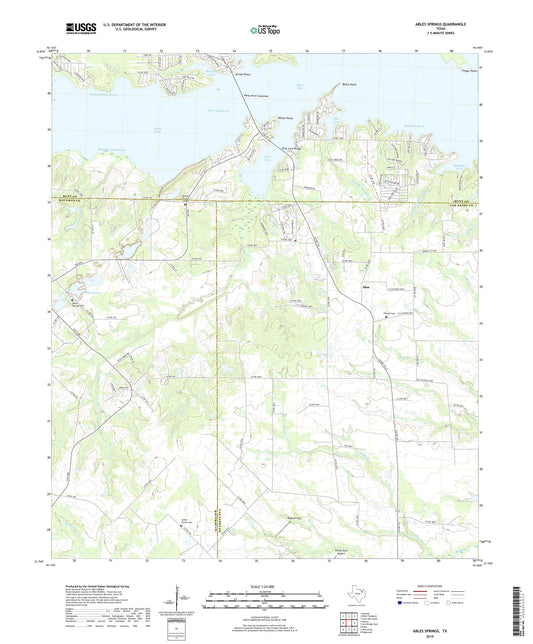 Ables Springs Texas US Topo Map Image
