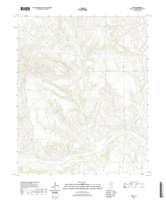 Abra Texas US Topo Map Image