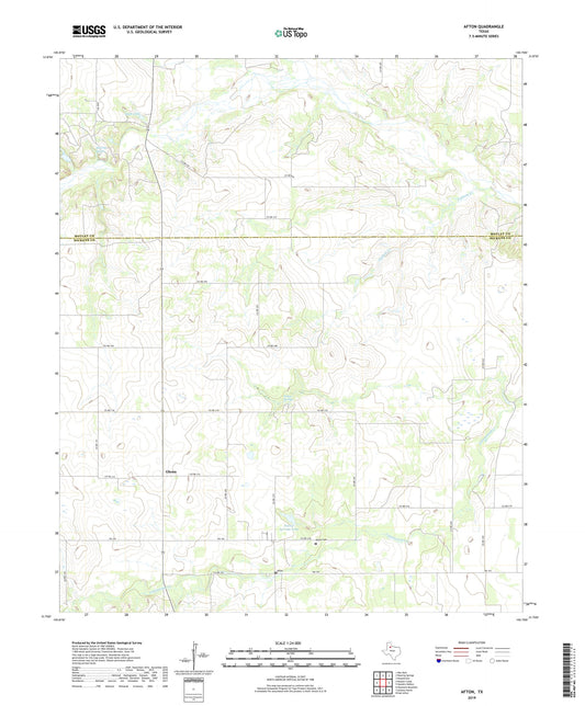 Afton Texas US Topo Map Image