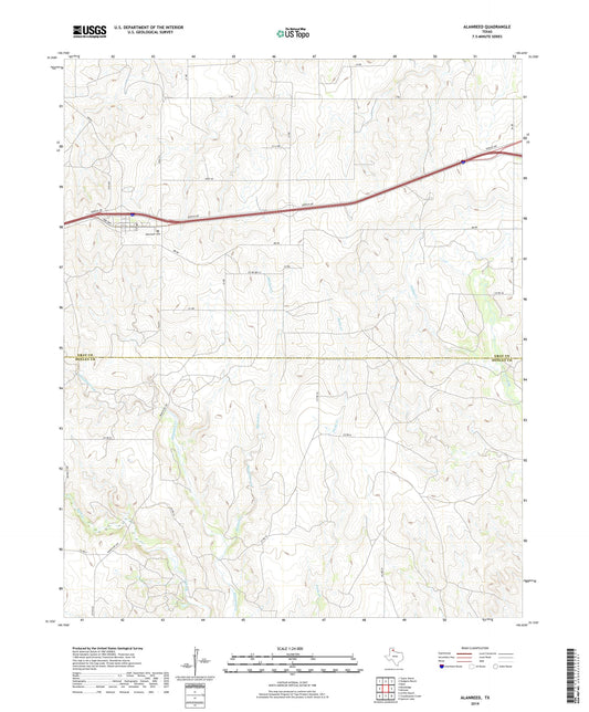 Alanreed Texas US Topo Map Image