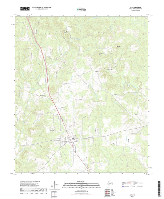 Alto Texas US Topo Map Image