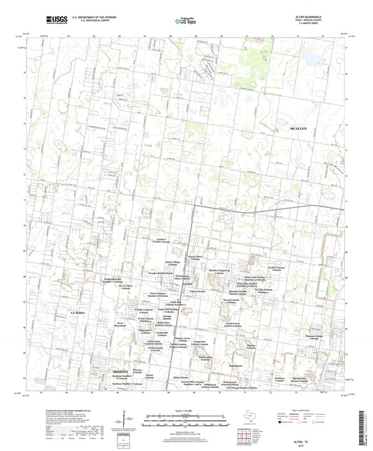 Alton Texas US Topo Map Image