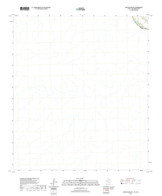 Amistad Dam OE S Texas US Topo Map Image