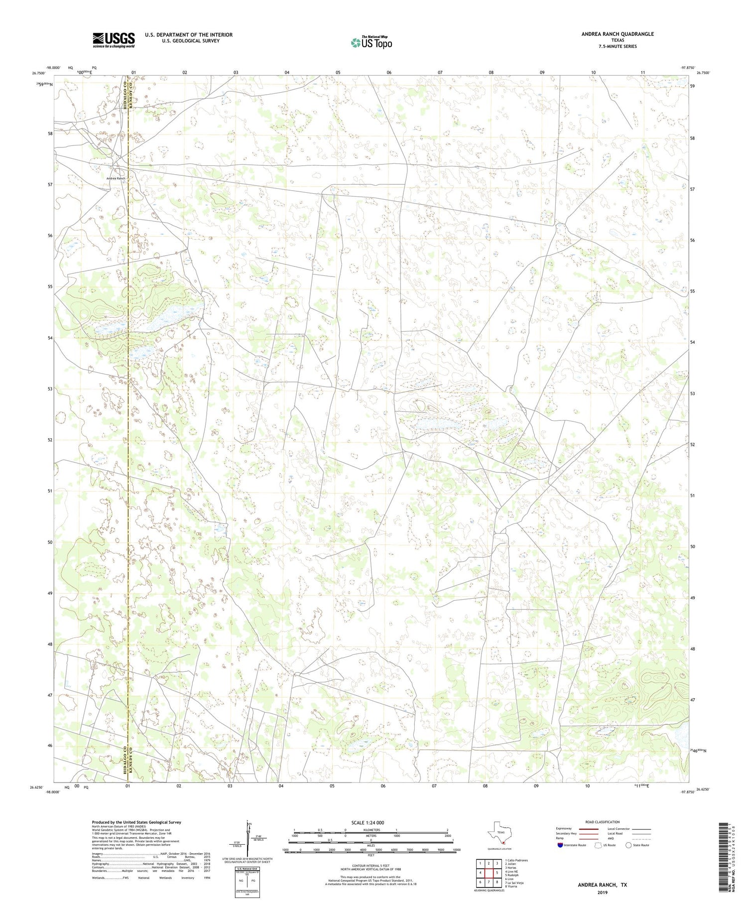 Andrea Ranch Texas US Topo Map Image