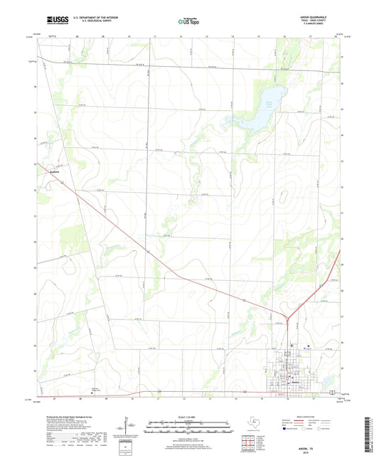 Anson Texas US Topo Map Image