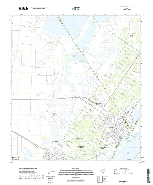 Aransas Pass Texas US Topo Map Image