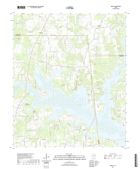Arbala Texas US Topo Map Image