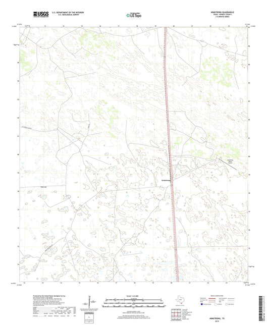 Armstrong Texas US Topo Map Image