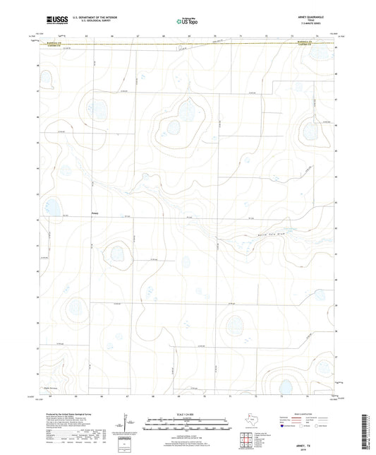 Arney Texas US Topo Map Image