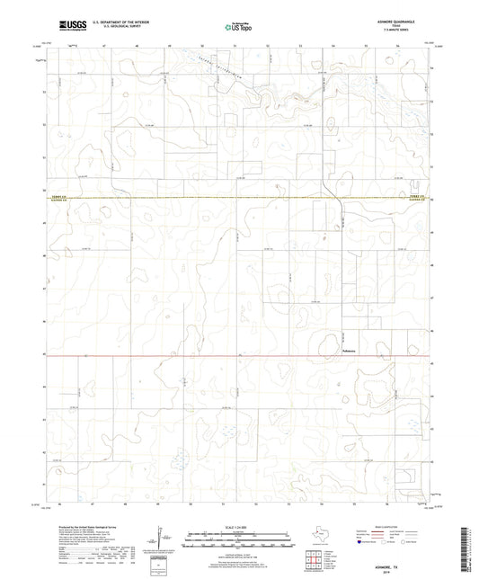 Ashmore Texas US Topo Map Image