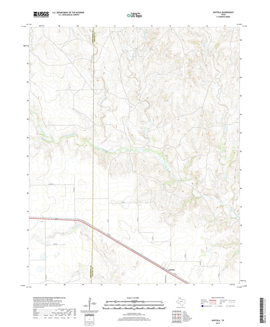 Ashtola Texas US Topo Map Image
