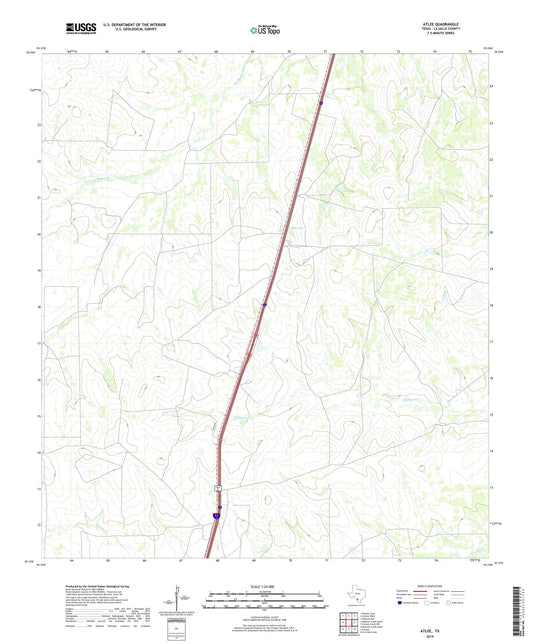Atlee Texas US Topo Map Image