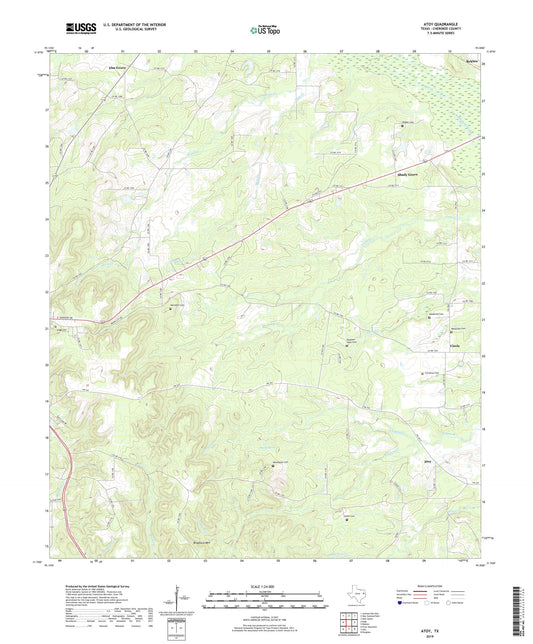 Atoy Texas US Topo Map Image