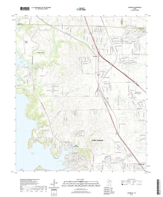 Avondale Texas US Topo Map Image