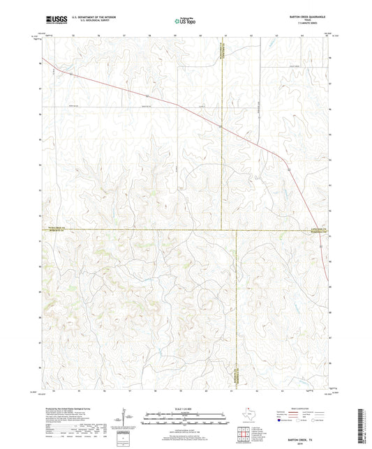 Barton Creek Texas US Topo Map Image