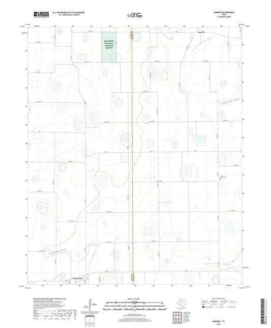 Barwise Texas US Topo Map Image