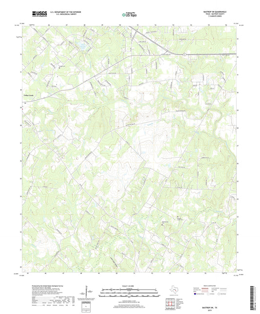 Bastrop SW Texas US Topo Map Image