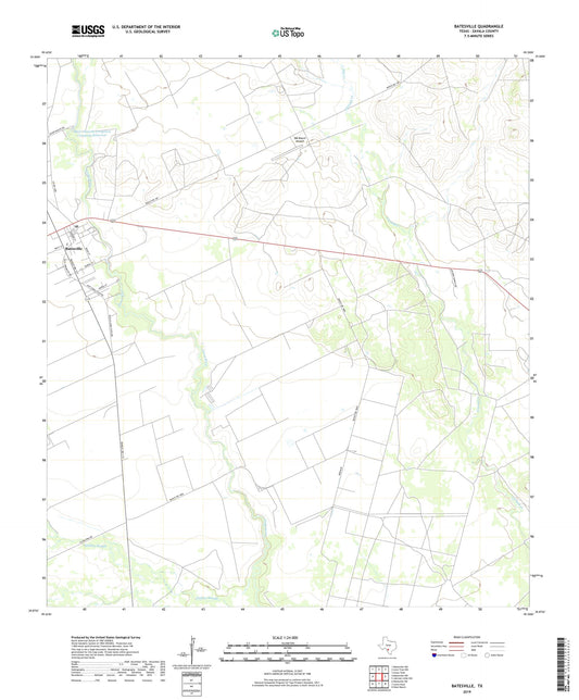 Batesville Texas US Topo Map Image
