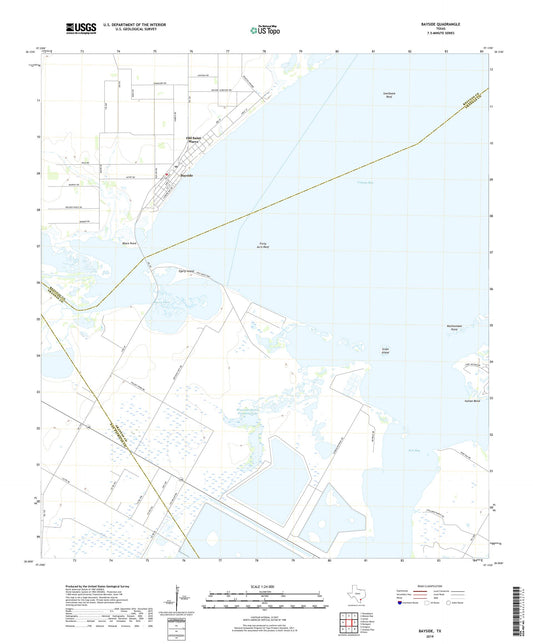 Bayside Texas US Topo Map Image