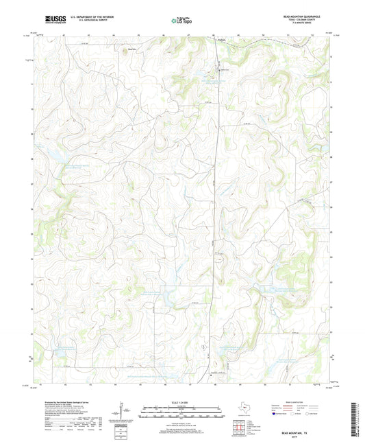 Bead Mountain Texas US Topo Map Image