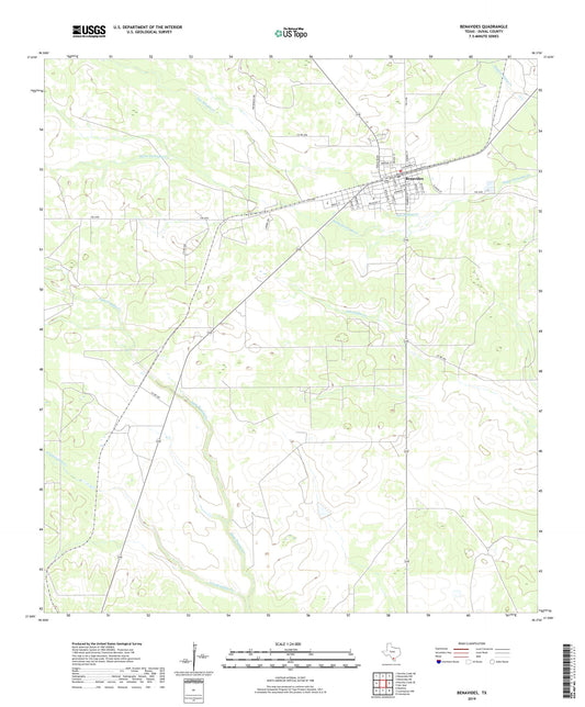 Benavides Texas US Topo Map Image