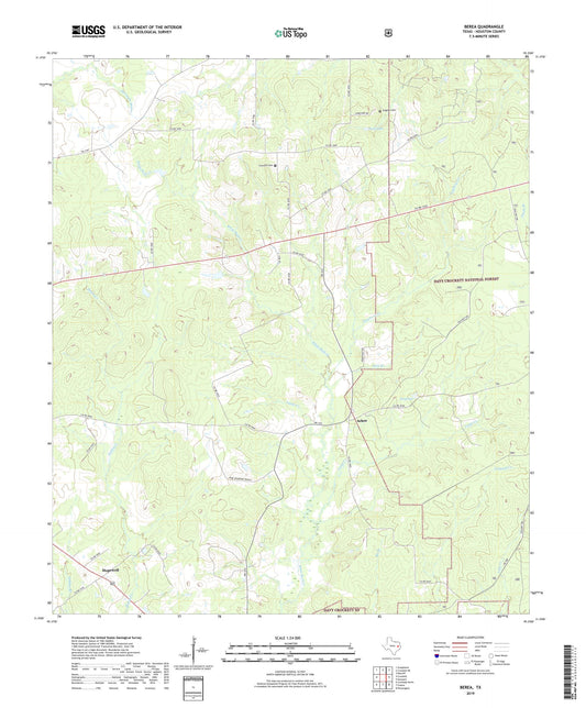 Berea Texas US Topo Map Image