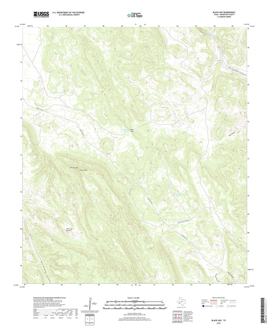 Black Gap Texas US Topo Map Image