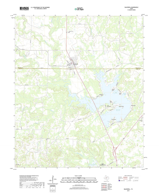 Blackwell Texas US Topo Map Image