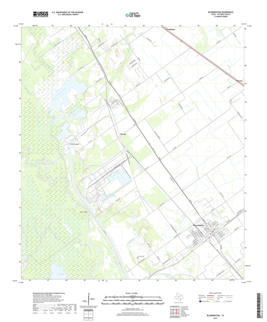 Bloomington Texas US Topo Map Image