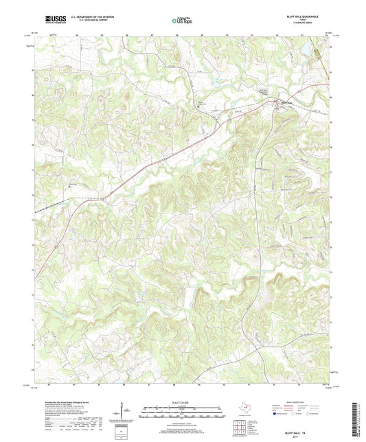 Bluff Dale Texas US Topo Map Image