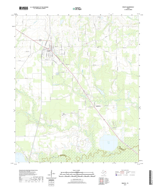 Bogata Texas US Topo Map Image