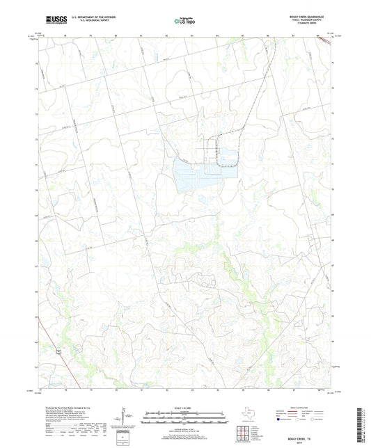 Boggy Creek Texas US Topo Map Image