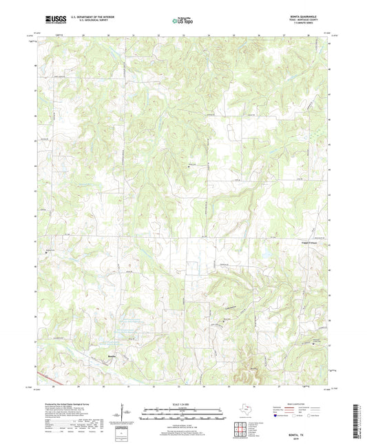 Bonita Texas US Topo Map Image