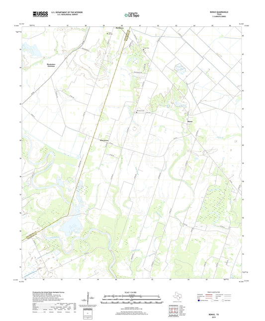 Bonus Texas US Topo Map Image