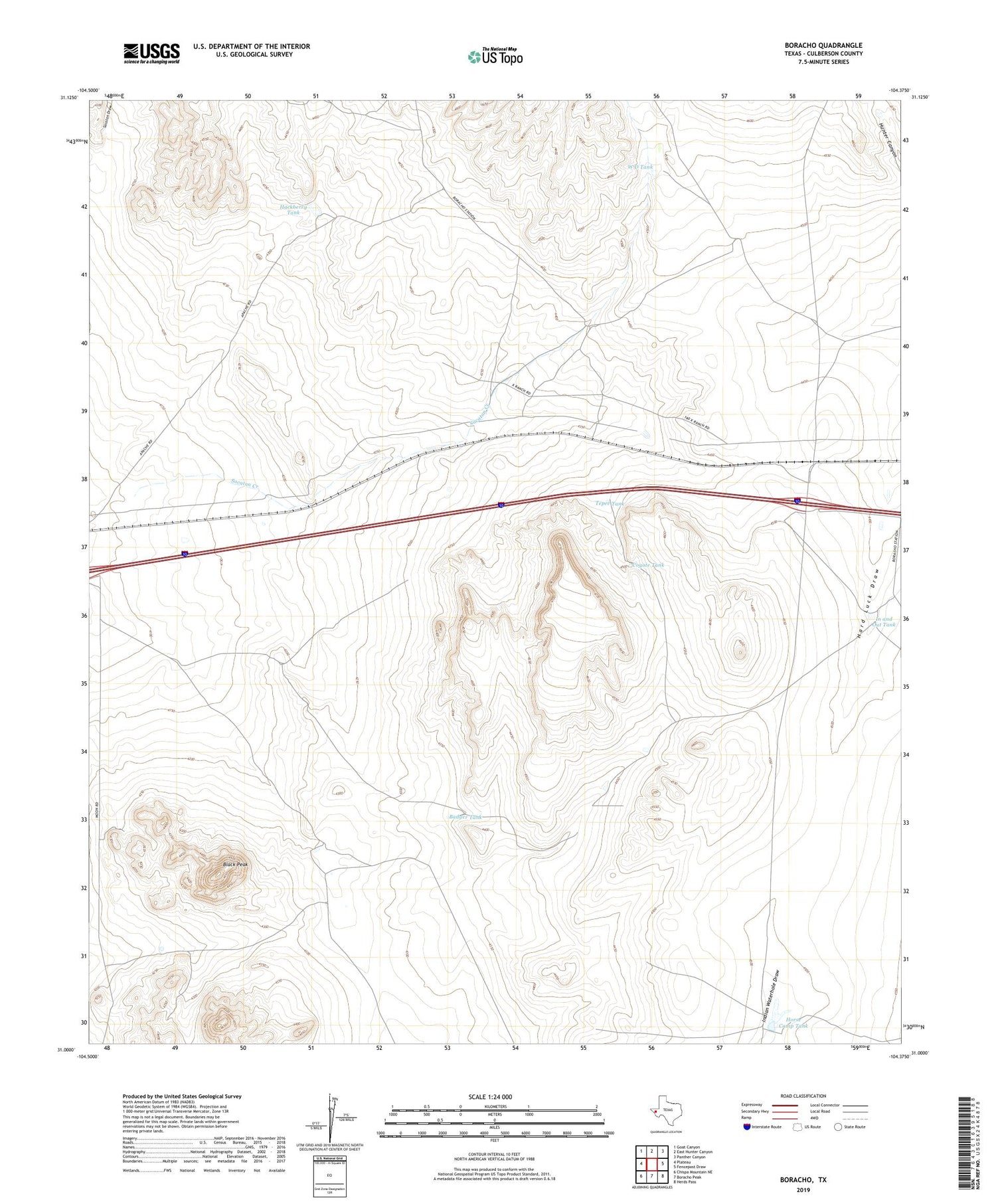 Boracho Texas US Topo Map Image