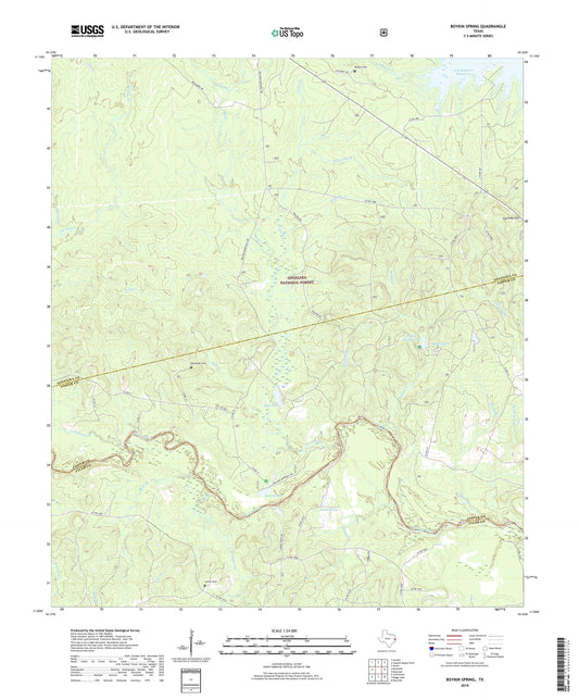 Boykin Spring Texas US Topo Map Image