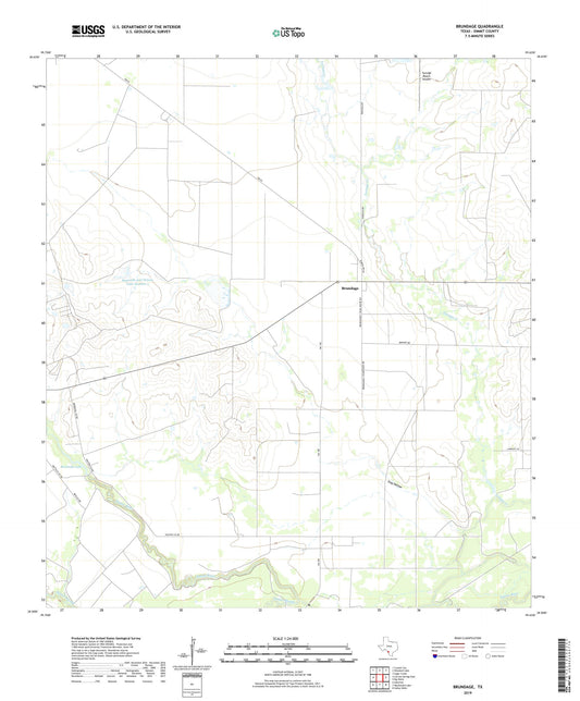 Brundage Texas US Topo Map Image