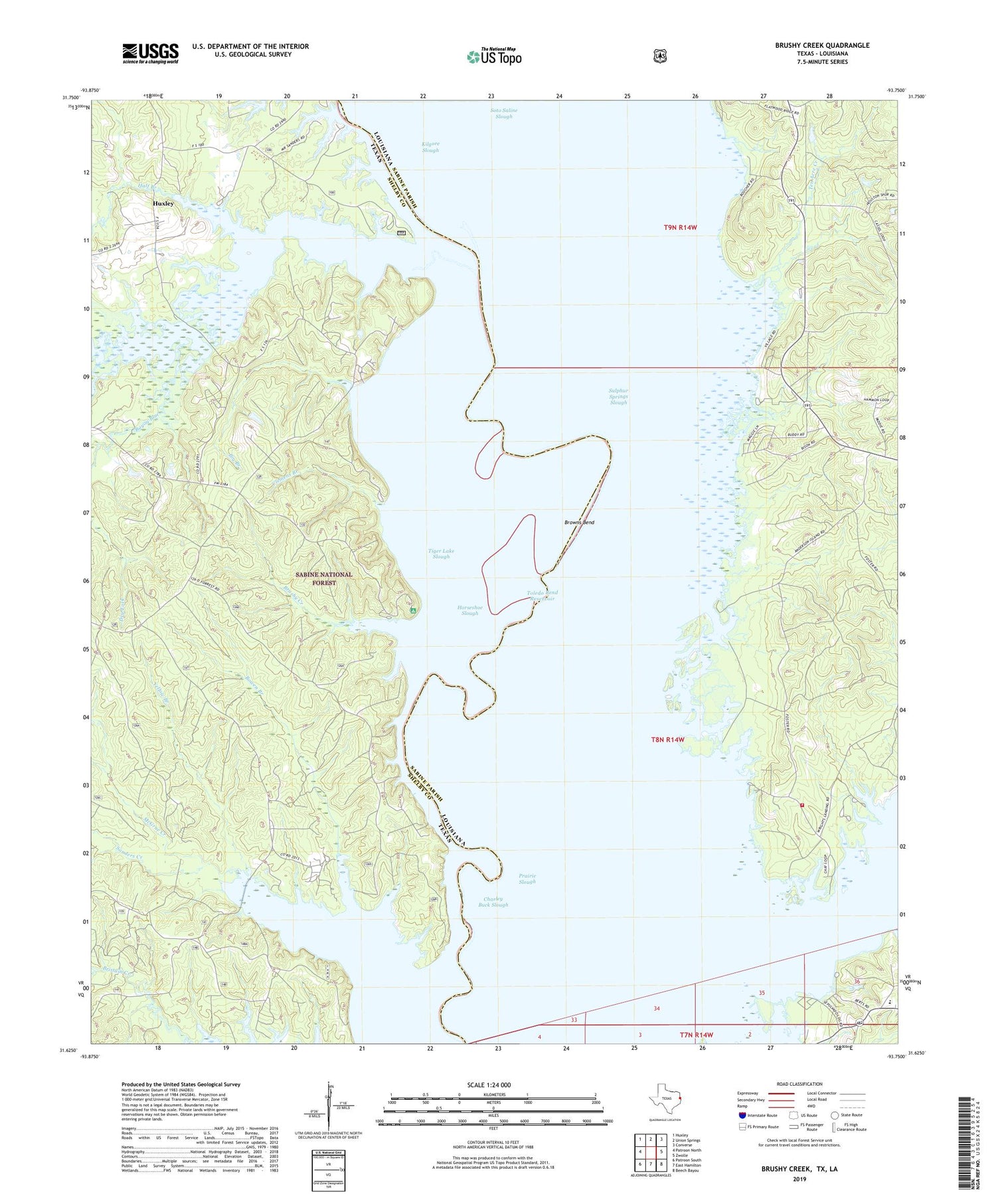 Brushy Creek Texas US Topo Map Image