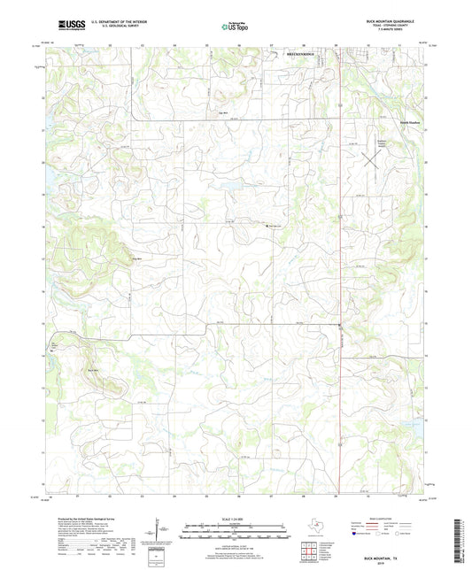 Buck Mountain Texas US Topo Map Image