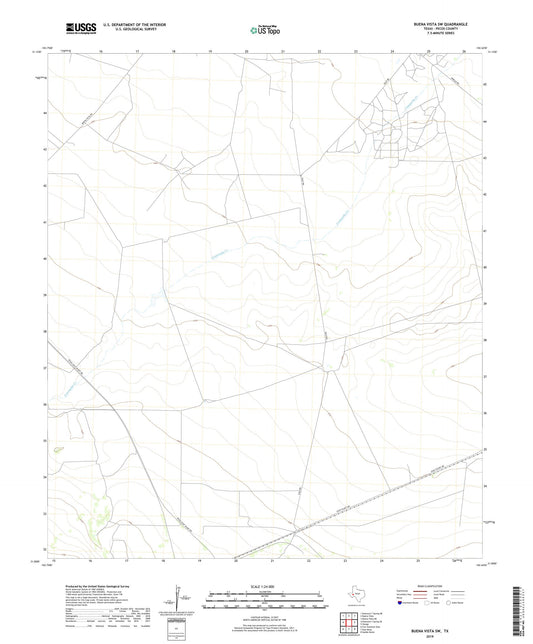 Buena Vista SW Texas US Topo Map Image