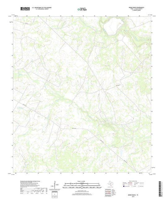 Burns Ranch Texas US Topo Map Image